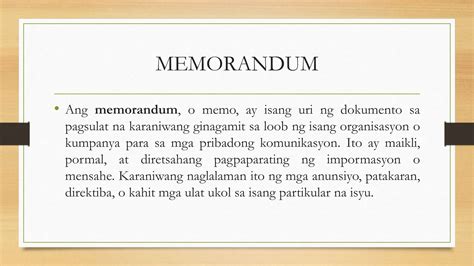 memorandum kahulugan|Kahulugan at Halimbawa ng Memorandum (Memo) .